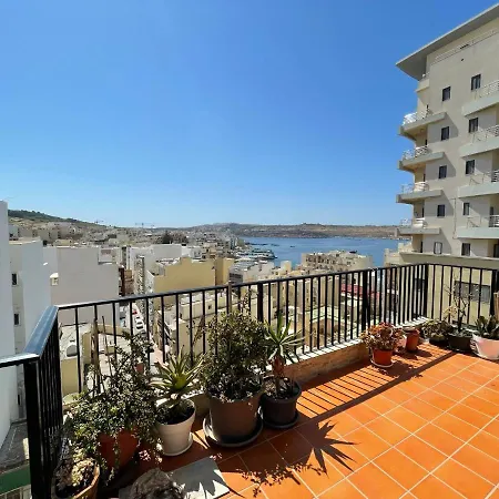 דירה Amazing Seaview Duplex Penthouse סיינט פול ביי